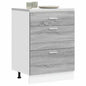 Mobile Pensile “Riga” 40X29,5X60 Cm Grigio Sonoma