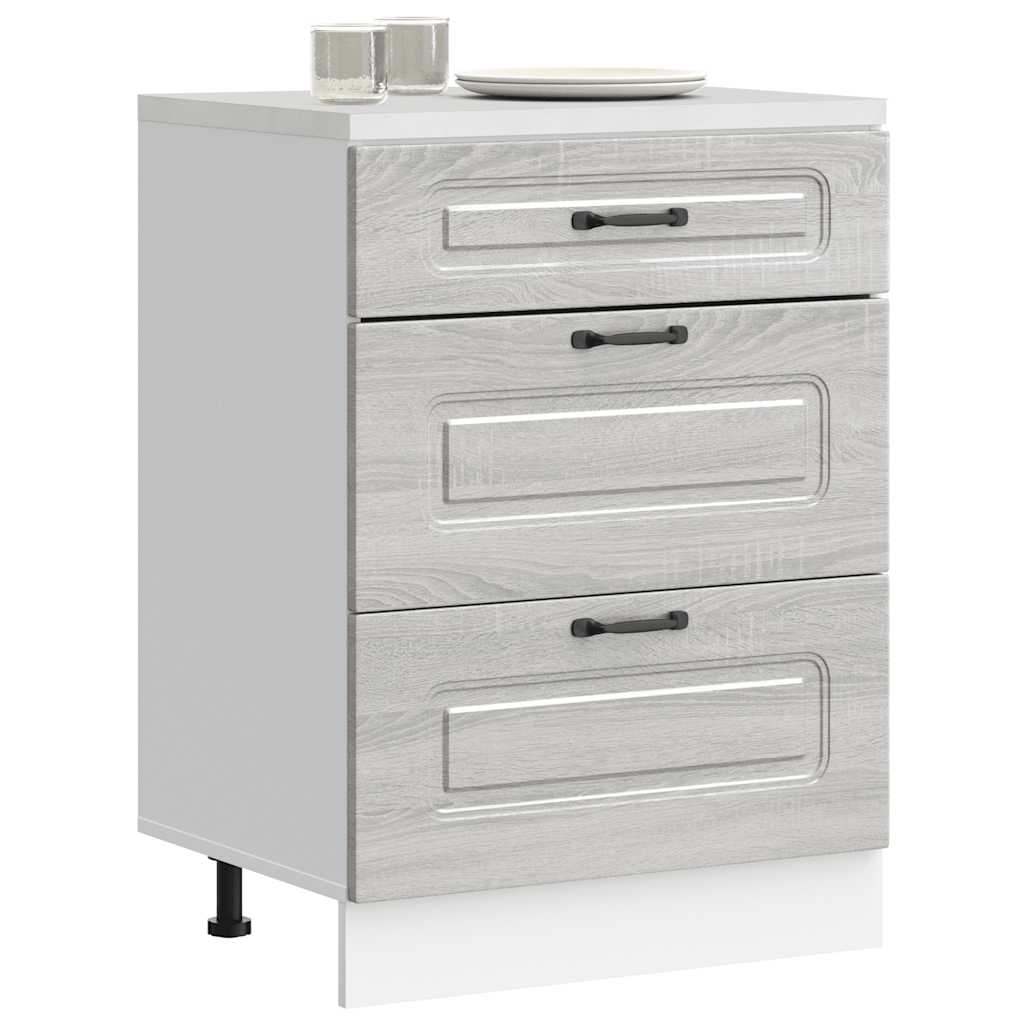 Pannello Lavastoviglie Kalmar 60 X 31 X 100 Cm Grigio Sonoma