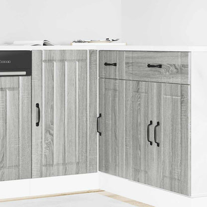 Base Da Cucina Lucca In Legno Multistrato Grigio Sonoma