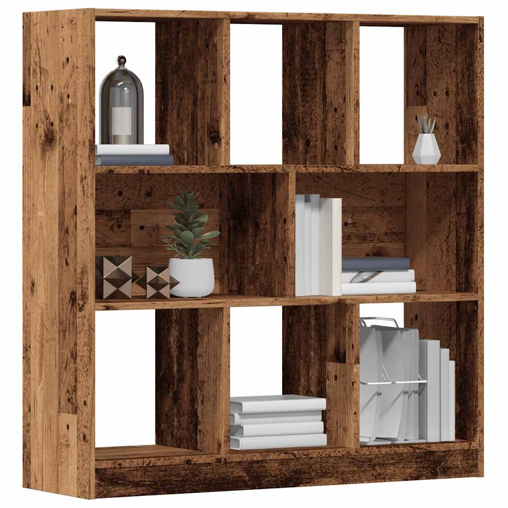 Libreria Nera 97,5X29,5X100 Cm In Legno Multistrato