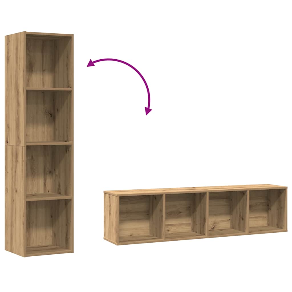 Libreria/Mobile Tv 36X30X143 Cm Legno Multistrato