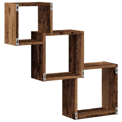Mensole Cubo Parete 68X15X68 Cm Legno Multistrato