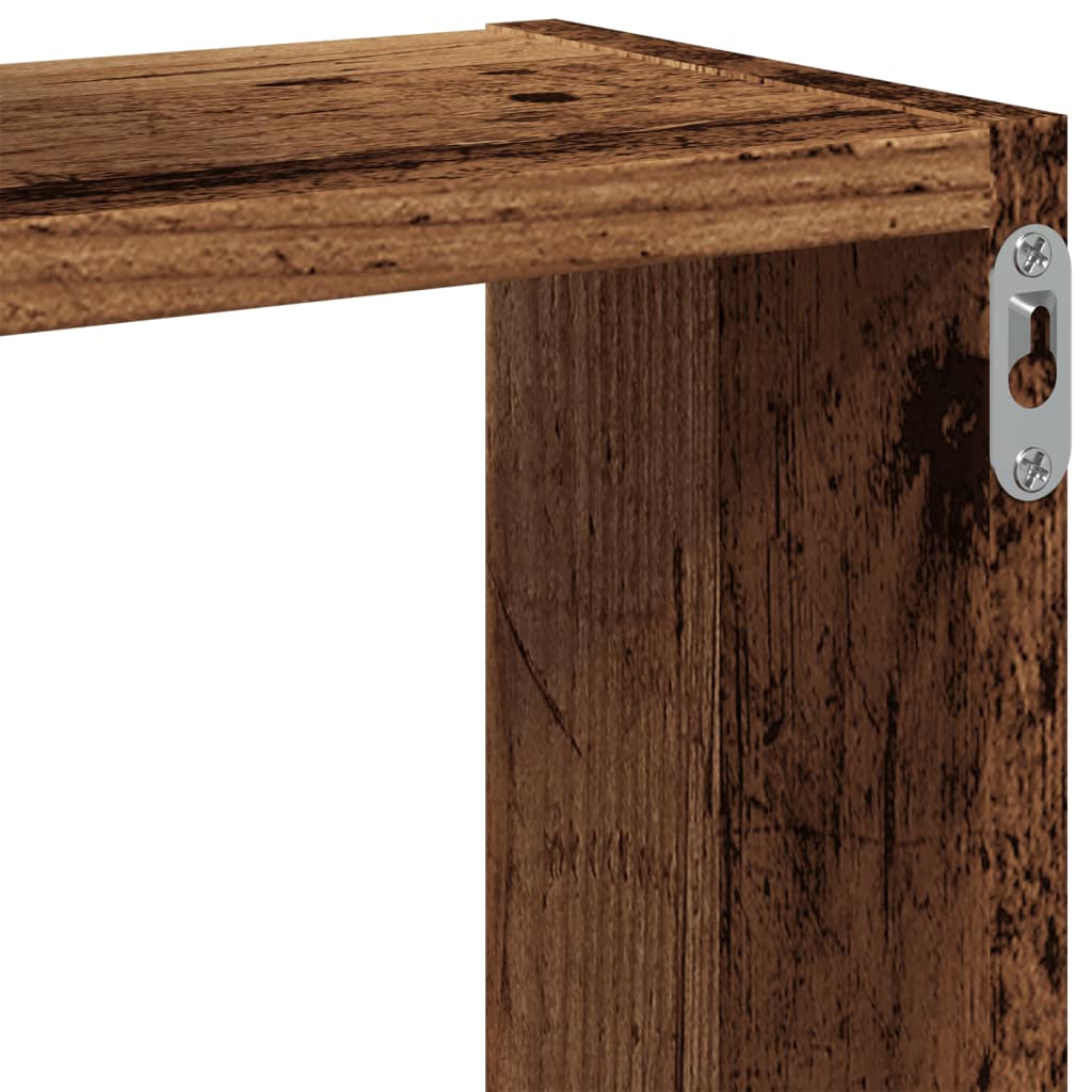 Mensole Cubo Parete 68X15X68 Cm Legno Multistrato