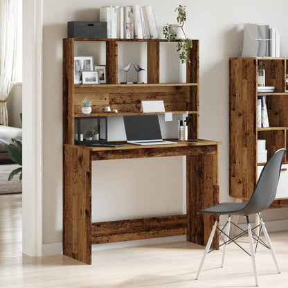 Scrivania Mensole 102X45X148 Cm Legno Multistrato