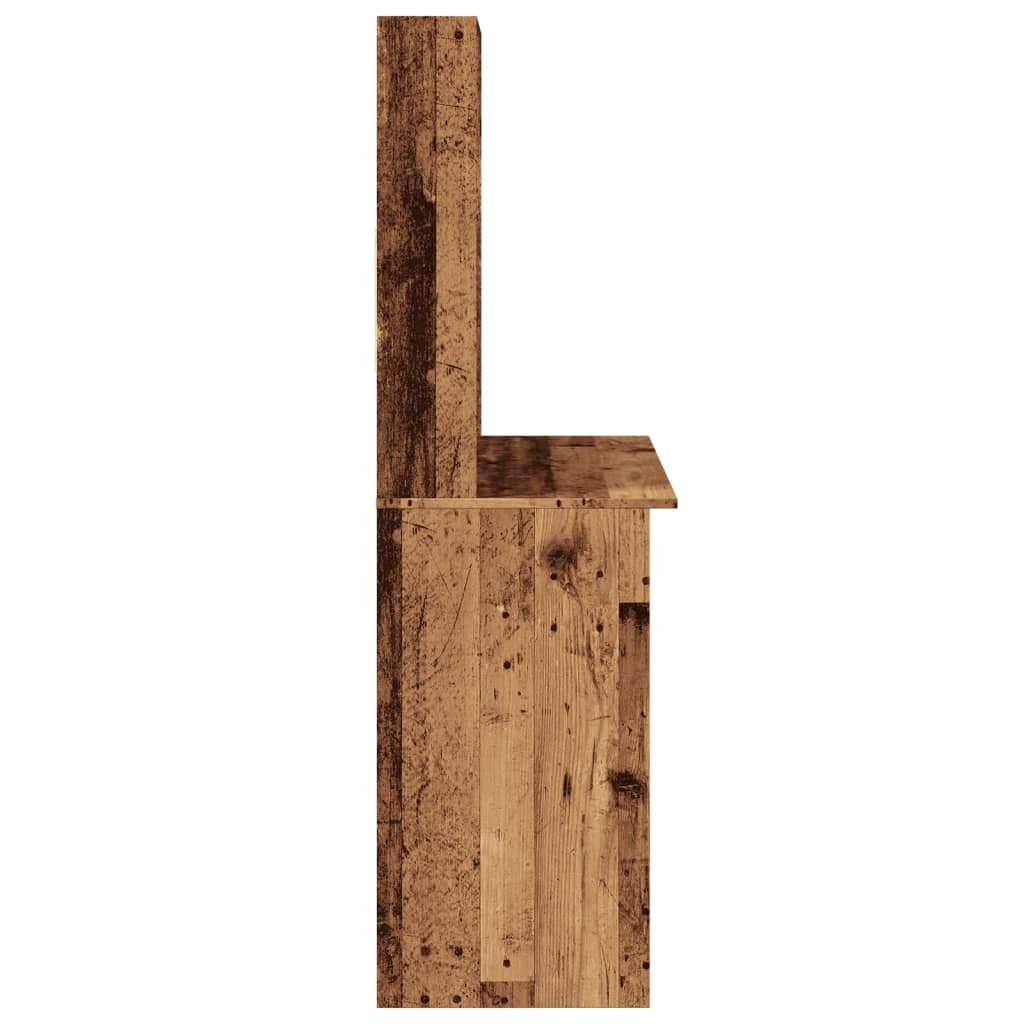 Scrivania Mensole 102X45X148 Cm Legno Multistrato
