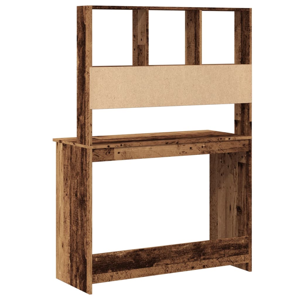 Scrivania Mensole 102X45X148 Cm Legno Multistrato