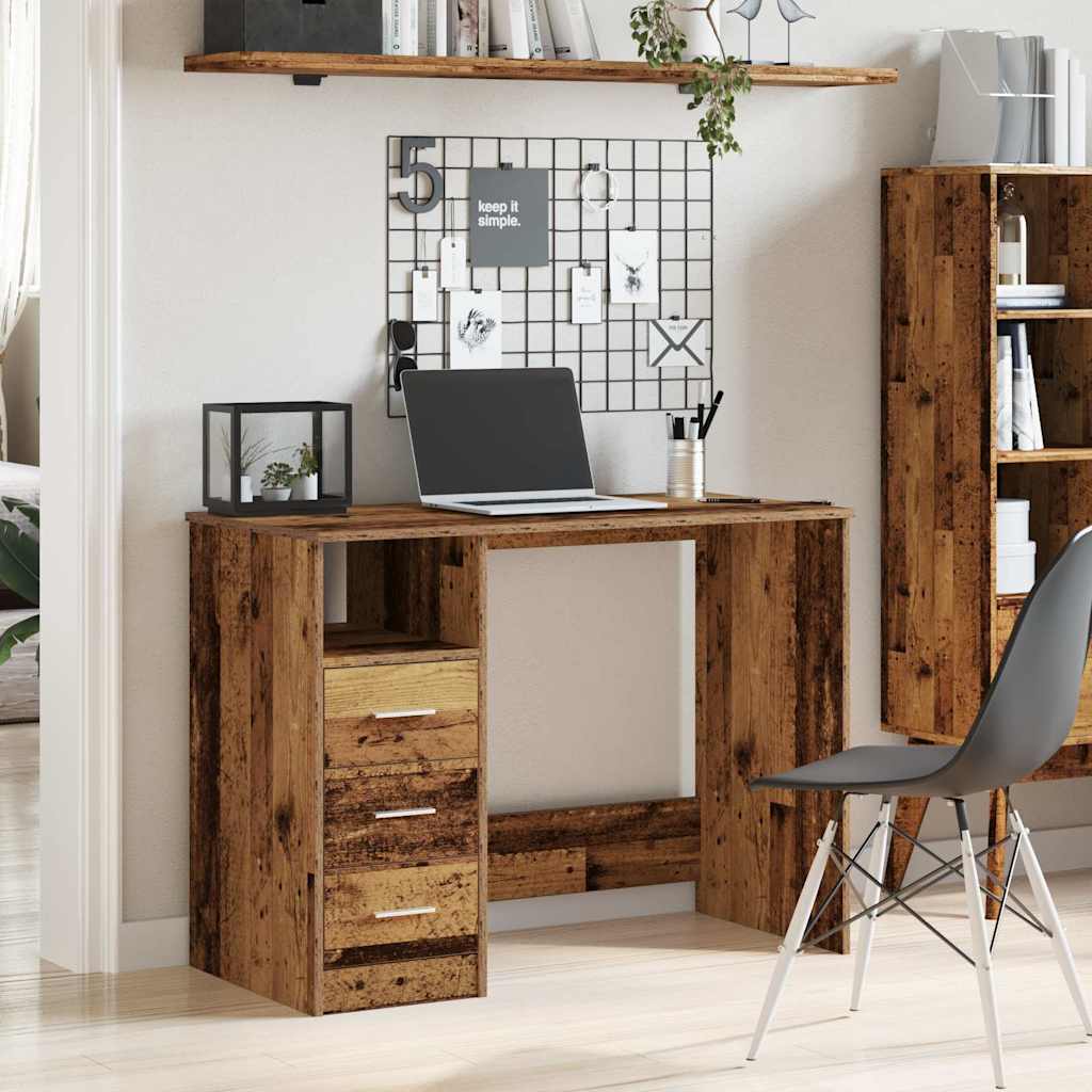 Scrivania 102X50X76 Cm In Legno Multistrato