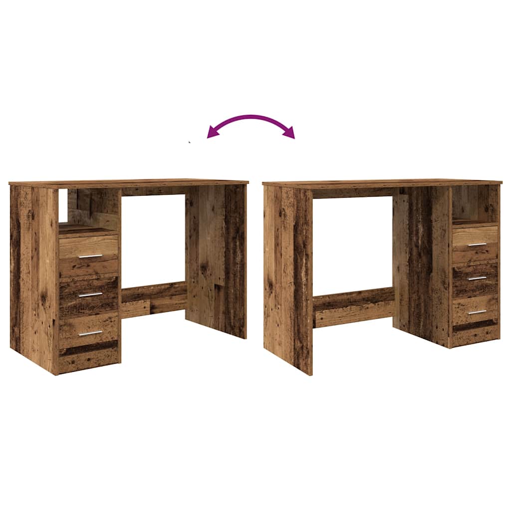 Scrivania 102X50X76 Cm In Legno Multistrato