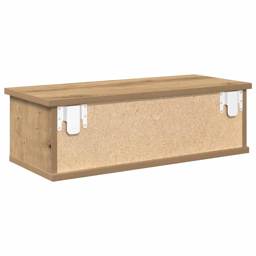Armadietto A Muro 60X26X18,5Cm In Truciolato Rovere Artigianale