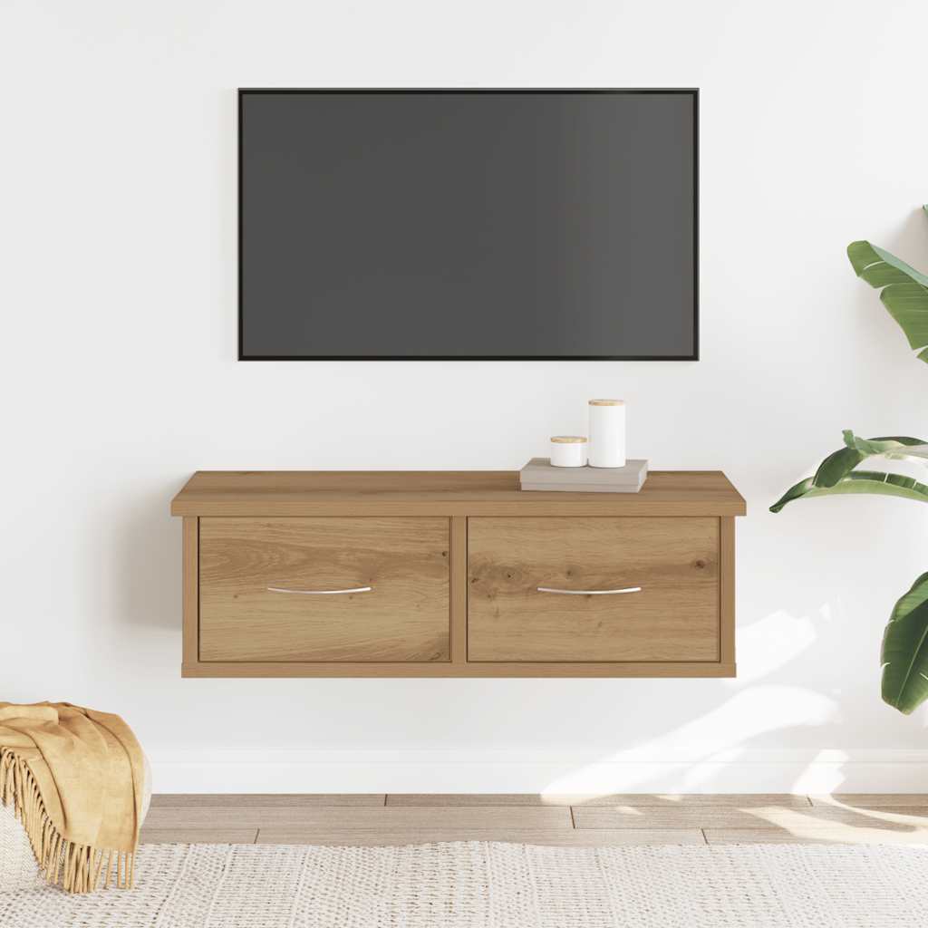 Armadietto A Muro 60X26X18,5Cm In Truciolato Rovere Artigianale