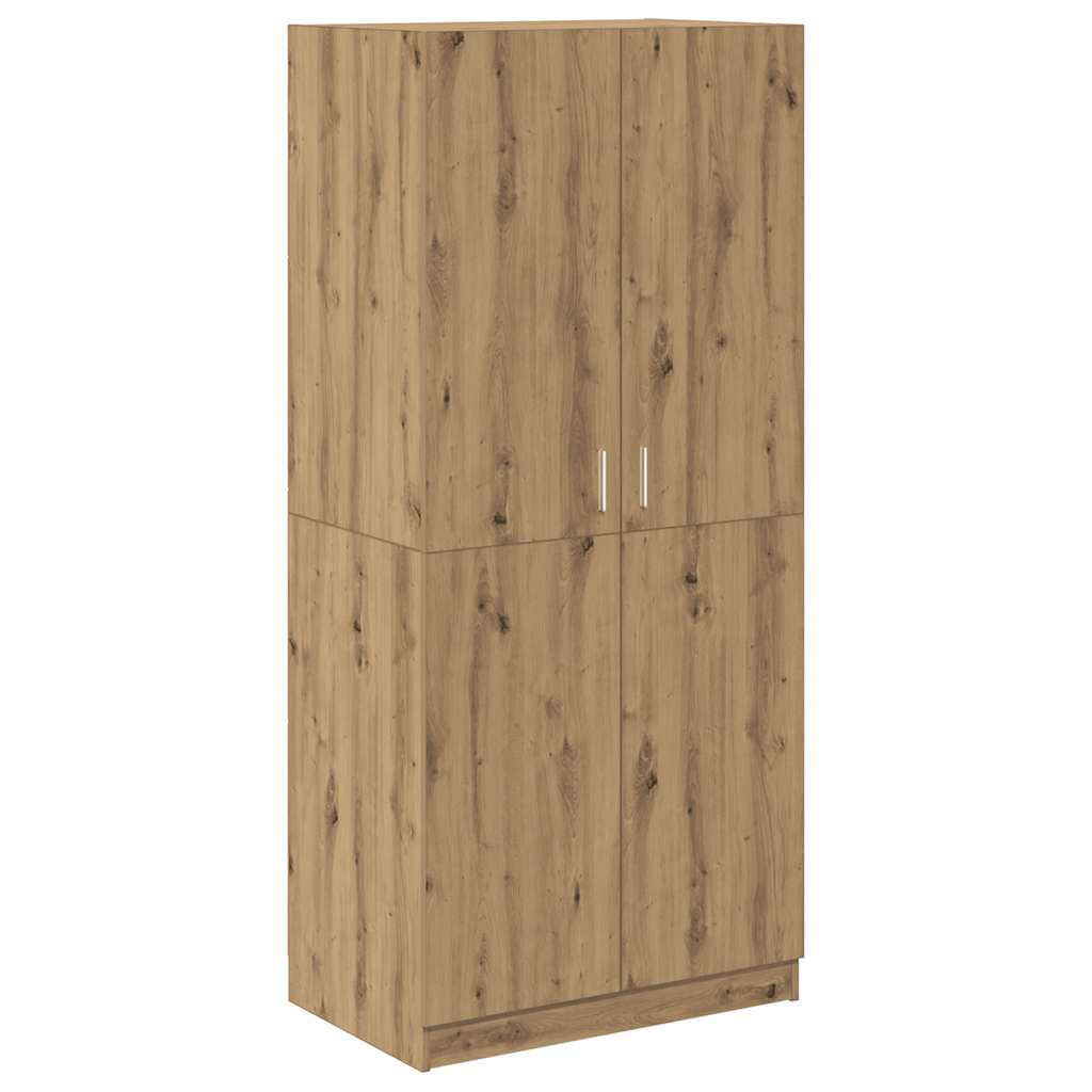 Armadio 80X52X180 Cm In Legno Multistrato