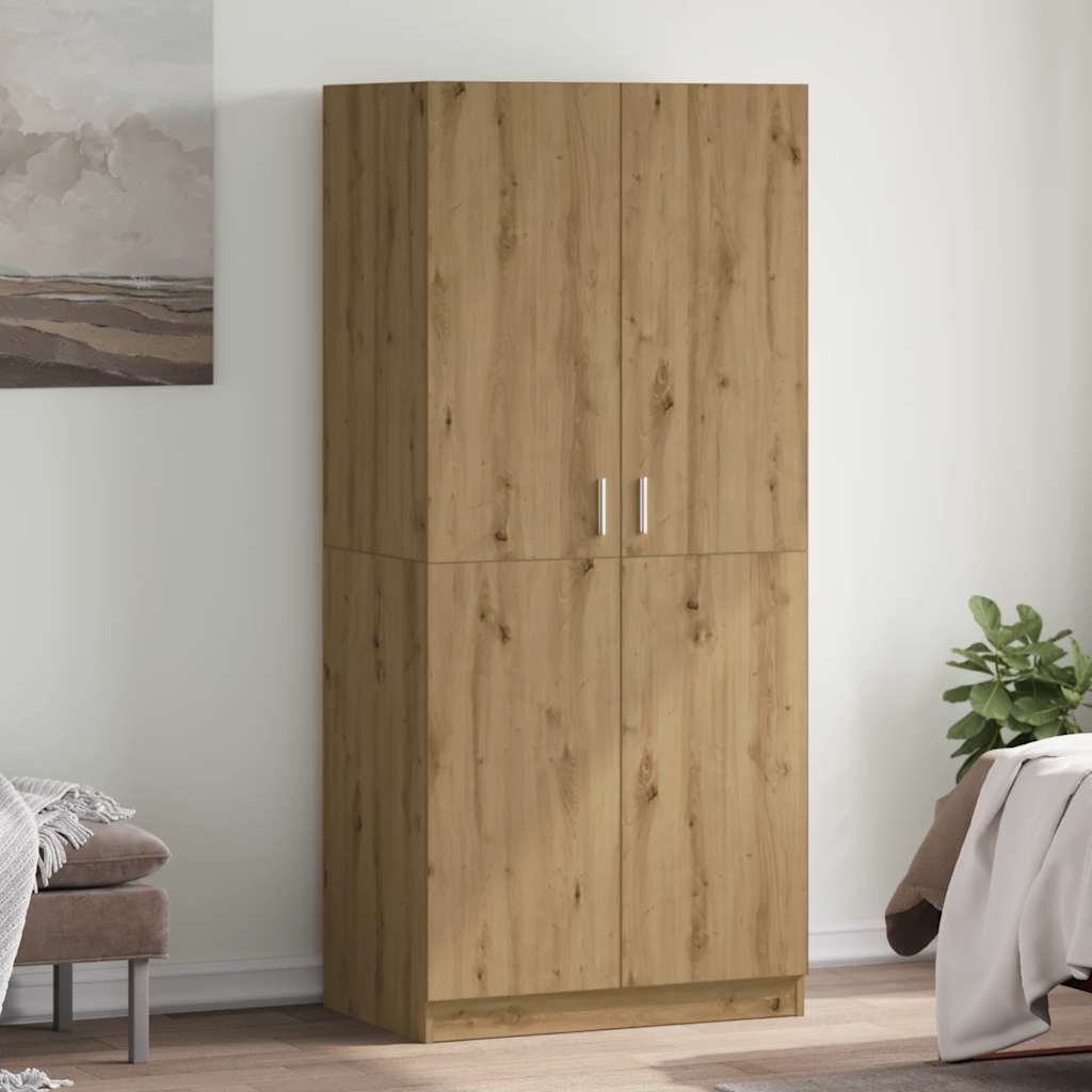 Armadio 80X52X180 Cm In Legno Multistrato
