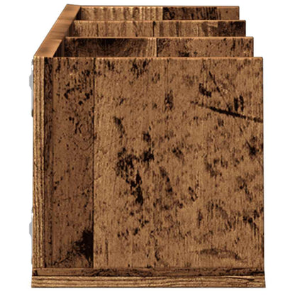 Scaffale Porta Cd A Parete Antico 75X18X18 Cm Legno Multistrato