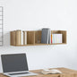 Scaffale Porta Cd A Parete Antico 75X18X18 Cm Legno Multistrato