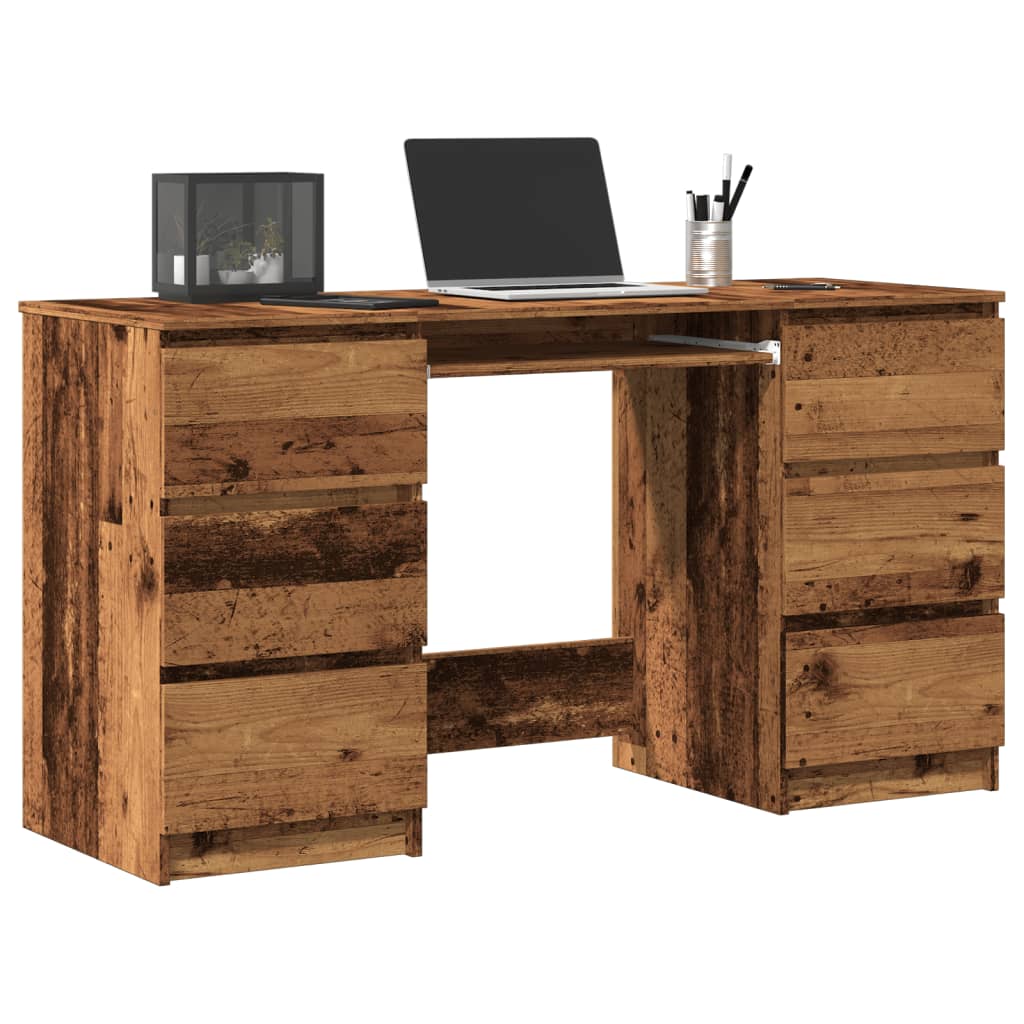 Scrivania 140X50X77 Cm In Legno Multistrato