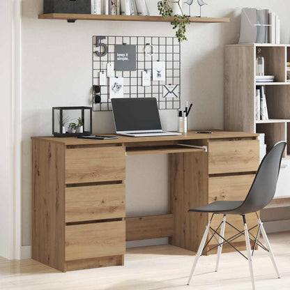 Scrivania 140X50X77 Cm In Legno Multistrato