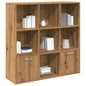 Libreria Nera 98X30X98 Cm In Legno Multistrato
