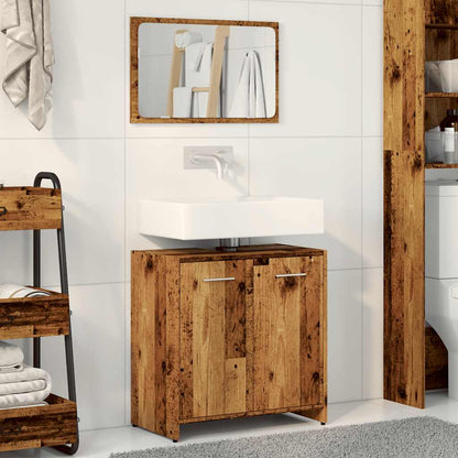 Mobile Da Bagno Con Specchio In Legno Multistrato
