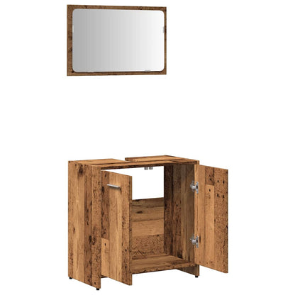 Mobile Da Bagno Con Specchio In Legno Multistrato