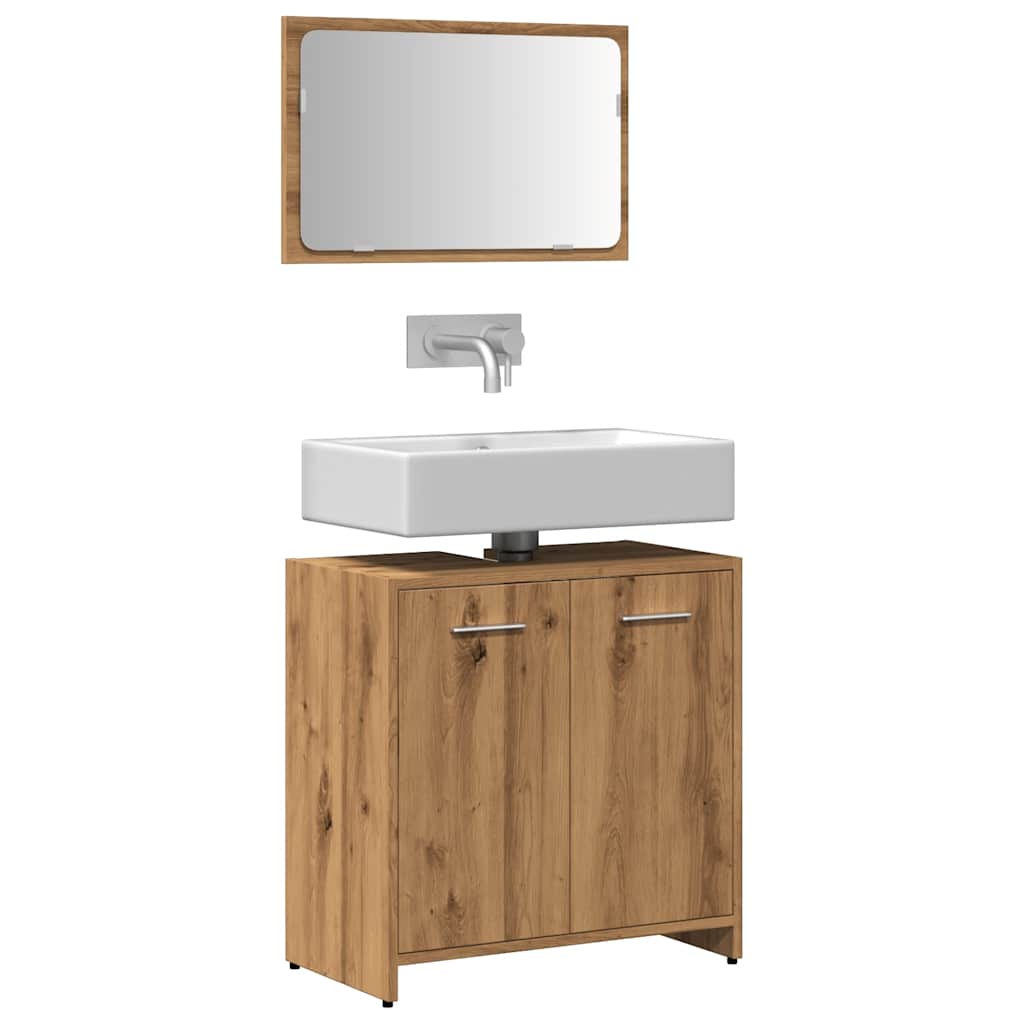 Mobile Da Bagno Con Specchio In Legno Multistrato