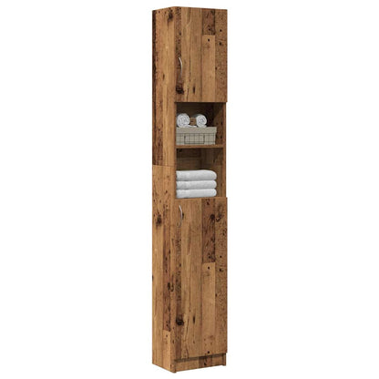 Mobile Da Bagno 32X25,5X190 Cm Legno Ingegnerizzato