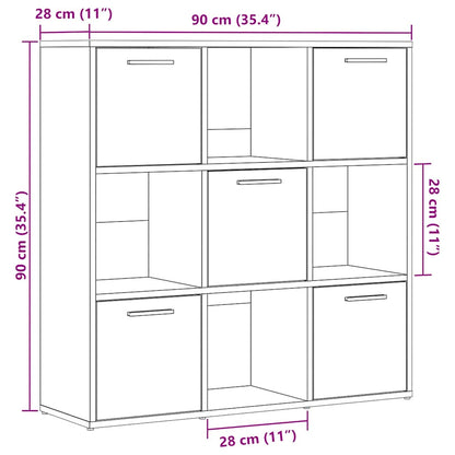 Libreria 90X28X90 Cm In Legno Multistrato