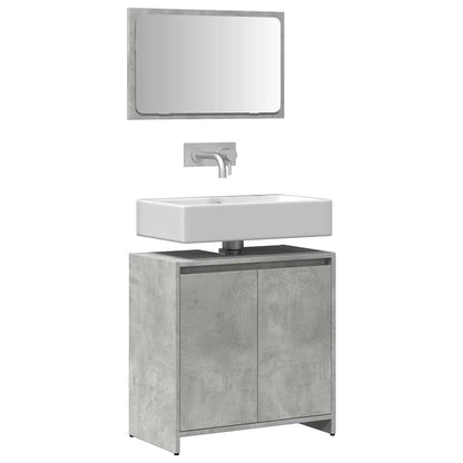 Set Mobili Da Bagno 2 Pz In Legno Multistrato