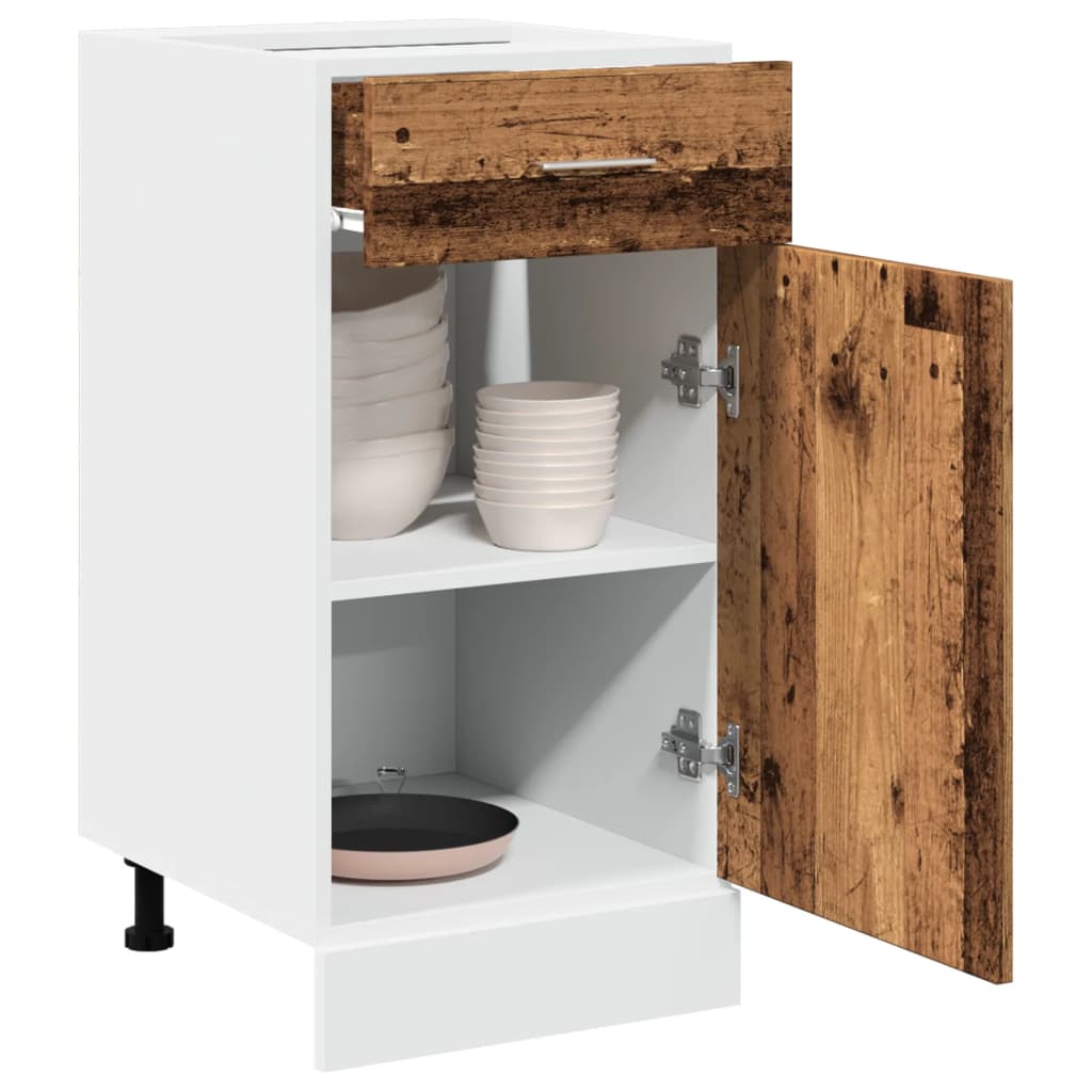 Mobile Pensile “Riga” 40X29,5X60 Cm Legno Antico