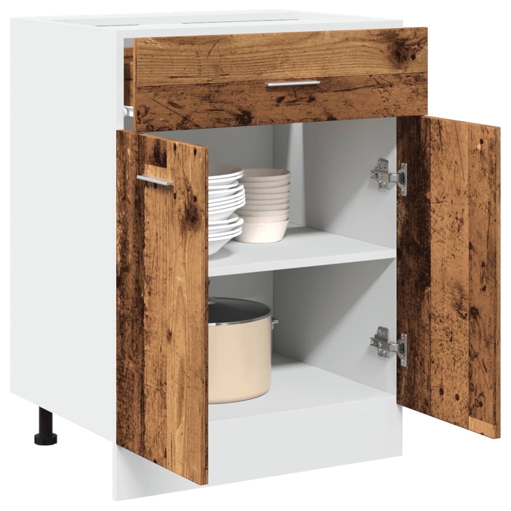 Mobile Pensile “Riga” 40X29,5X60 Cm Legno Antico