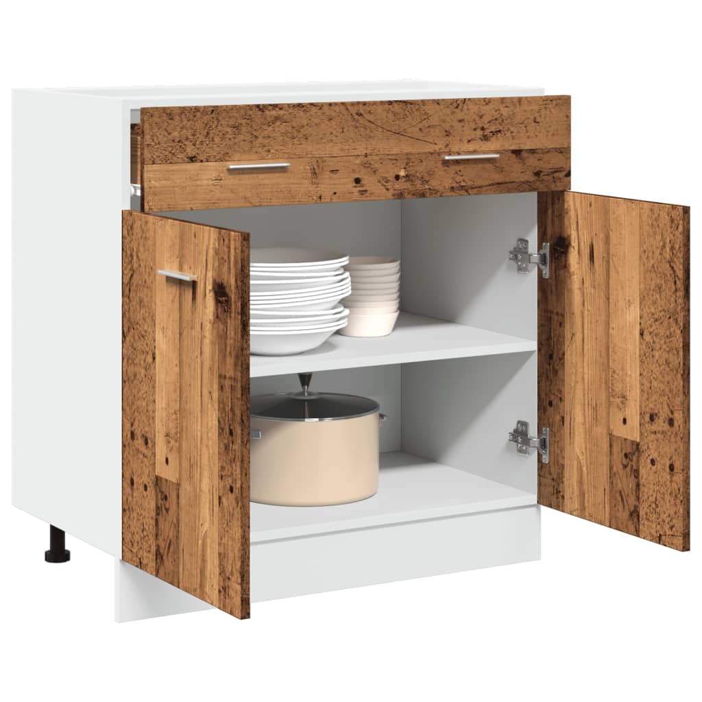 Mobile Pensile “Riga” 40X29,5X60 Cm Legno Antico