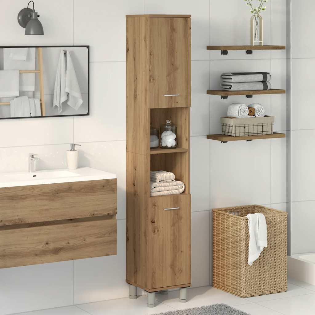 Mobile Da Bagno 30,5X30X179Cm In Truciolato
