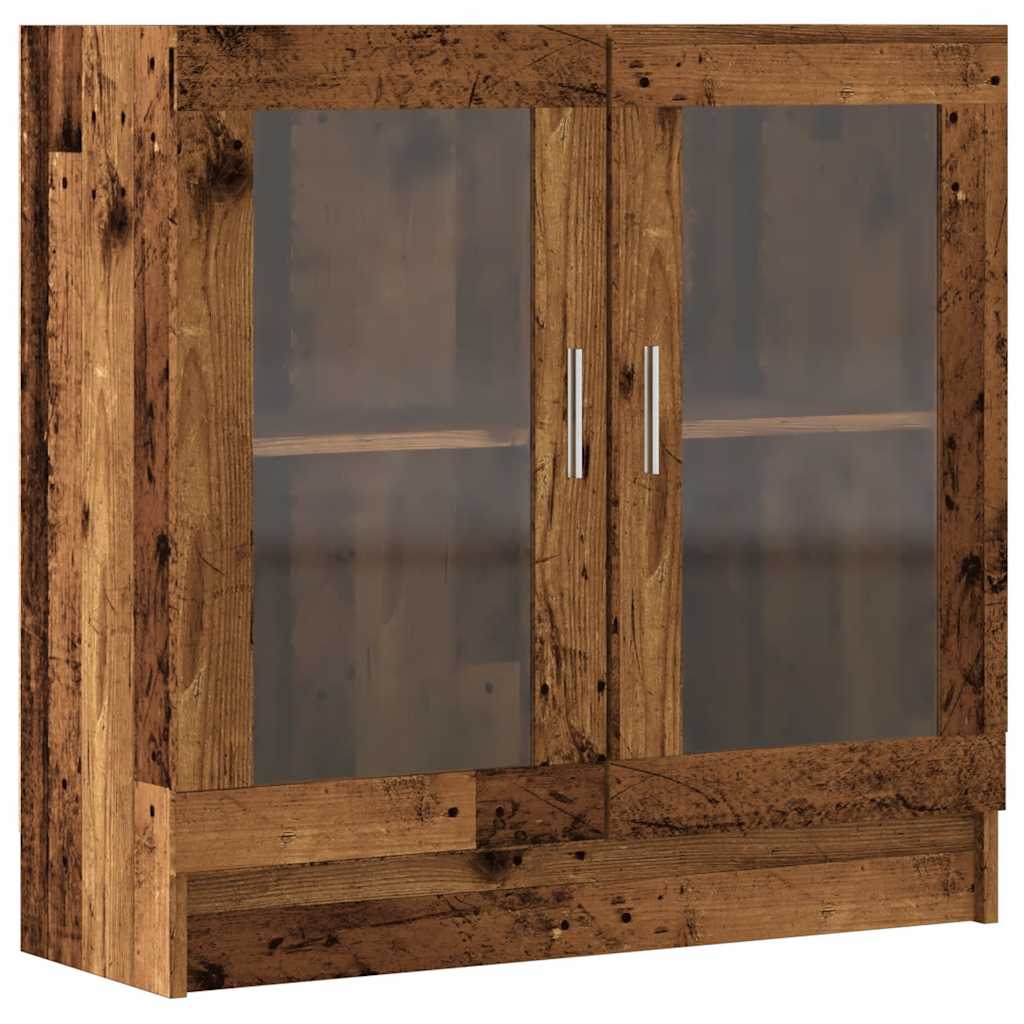 Libreria Legno Antico 82,5X30,5X80 Cm In Truciolato Rovere Artigianale