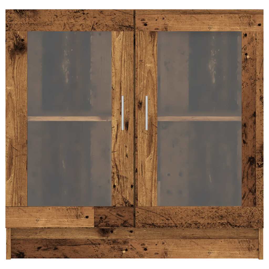 Libreria Legno Antico 82,5X30,5X80 Cm In Truciolato Rovere Artigianale