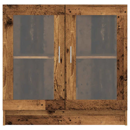 Libreria Legno Antico 82,5X30,5X80 Cm In Truciolato Rovere Artigianale