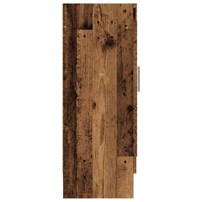 Libreria Legno Antico 82,5X30,5X80 Cm In Truciolato Rovere Artigianale