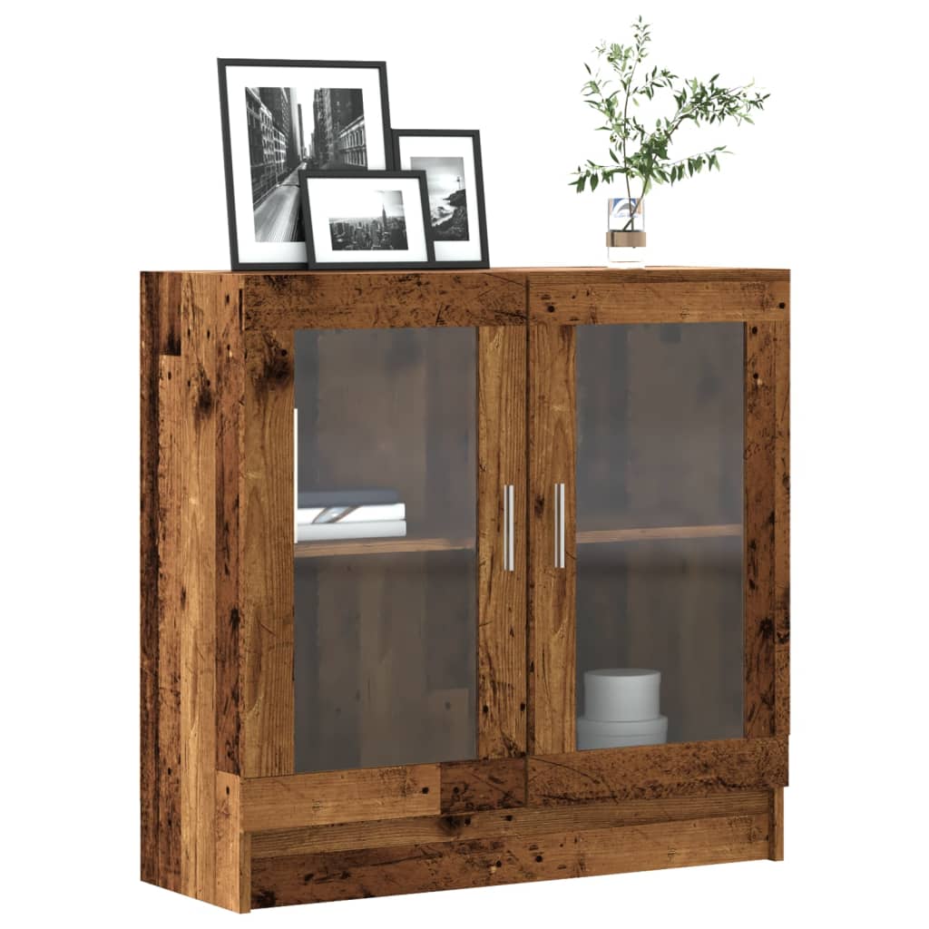 Libreria Legno Antico 82,5X30,5X80 Cm In Truciolato Rovere Artigianale
