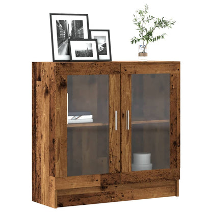 Libreria Legno Antico 82,5X30,5X80 Cm In Truciolato Rovere Artigianale