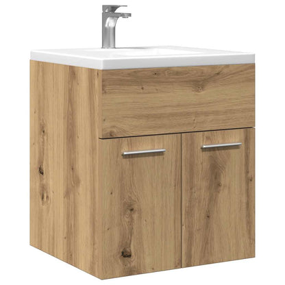 Mobile Lavabo Bagno 60X38,5X46 Cm Truciolato Rovere Artigianale