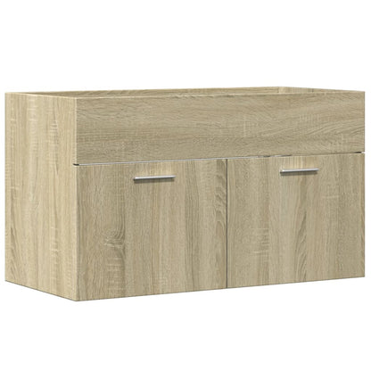 Mobile Sottolavabo 80X38,5X46Cm Legno Multistrato Rovere Sonoma