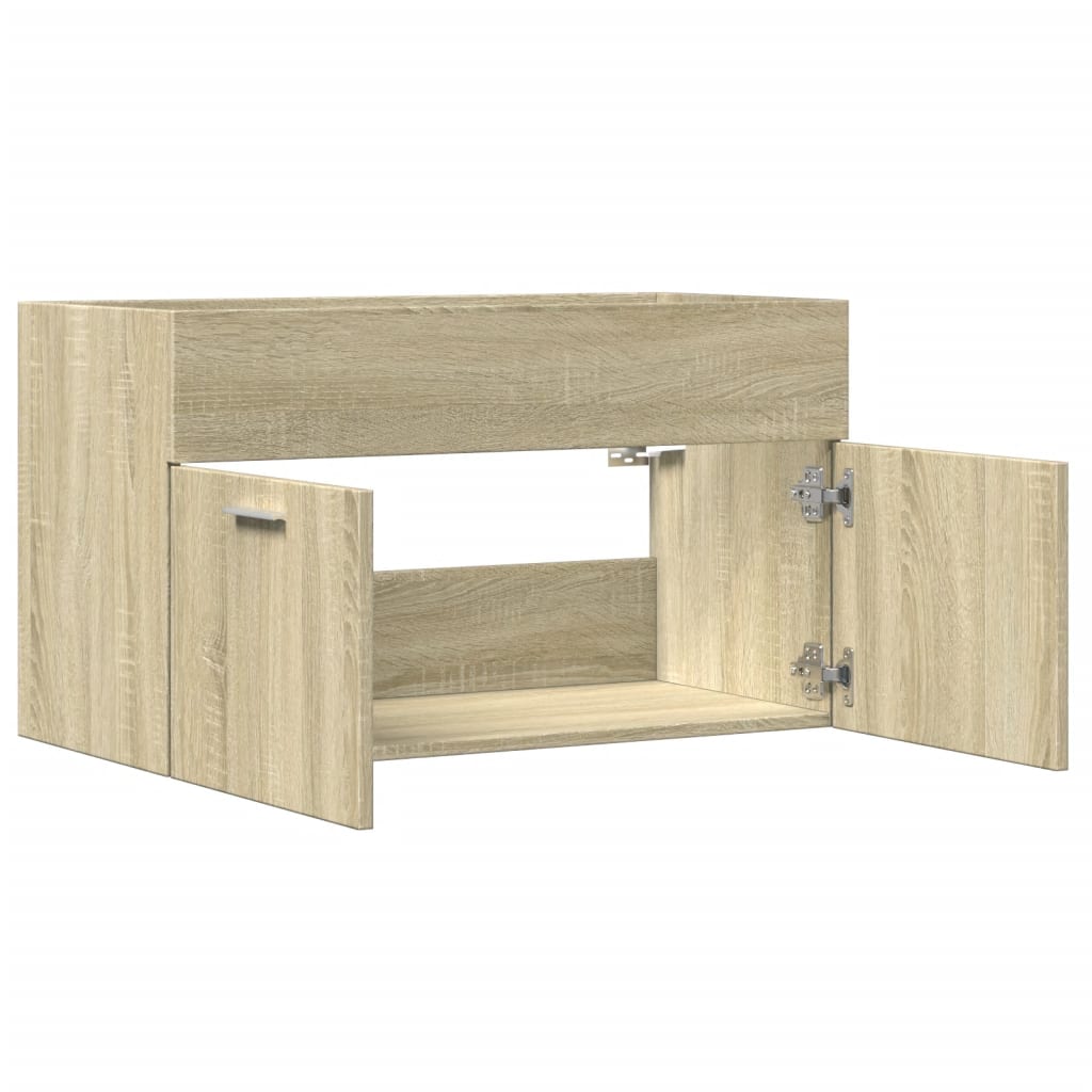 Mobile Sottolavabo 80X38,5X46Cm Legno Multistrato Rovere Sonoma