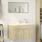 Mobile Sottolavabo 80X38,5X46Cm Legno Multistrato Rovere Sonoma