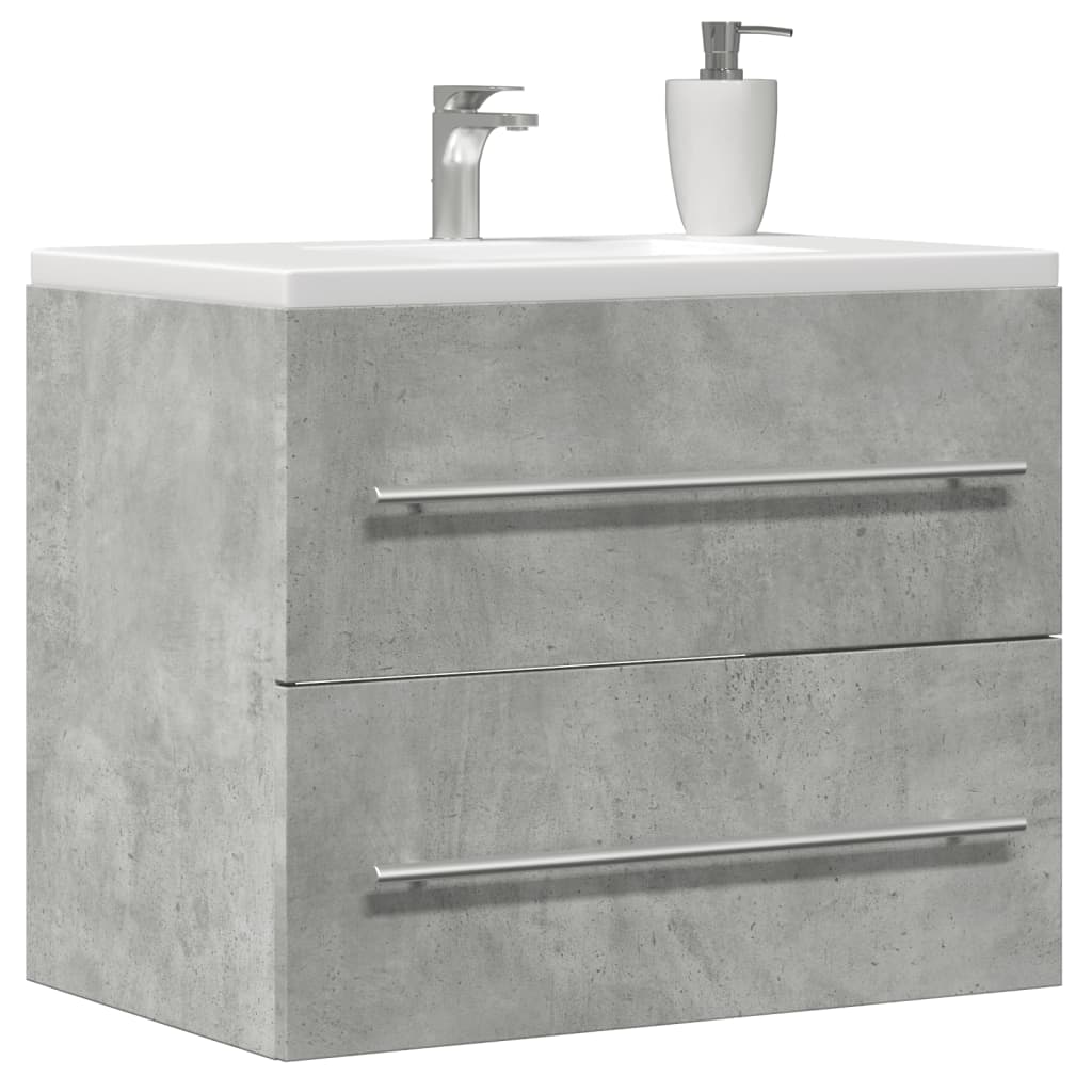Mobile Lavabo 80X38,5X48 Cm In Truciolato Grigio Cemento