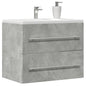 Mobile Lavabo 80X38,5X48 Cm In Truciolato Grigio Cemento