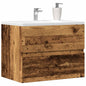 Mobile Lavabo 90X38,5X45 Cm In Truciolato Legno Antico