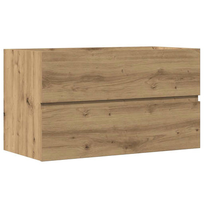 Mobile Pensile Bagno Rovere Artigianale 80X38,5X45Cm Truciolato Artisian Oak