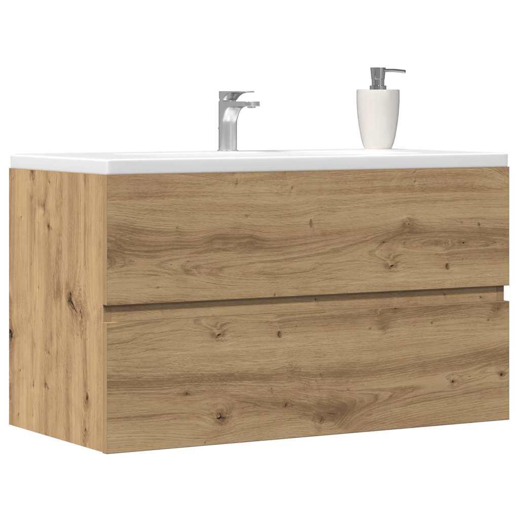 Mobile Pensile Bagno Rovere Artigianale 80X38,5X45Cm Truciolato Artisian Oak