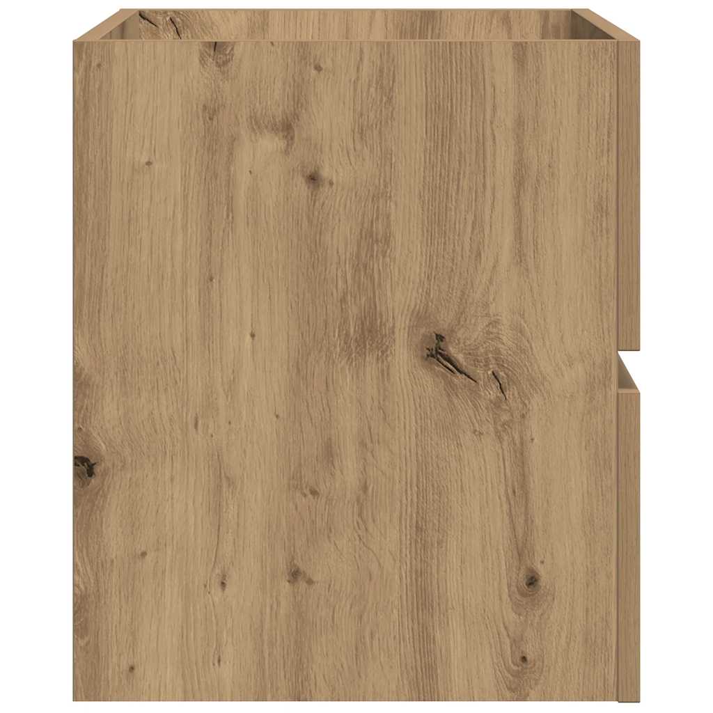 Mobile Pensile Bagno Rovere Artigianale 80X38,5X45Cm Truciolato Artisian Oak
