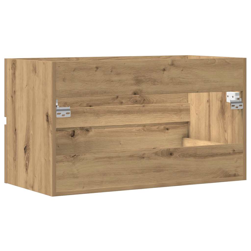 Mobile Pensile Bagno Rovere Artigianale 80X38,5X45Cm Truciolato Artisian Oak