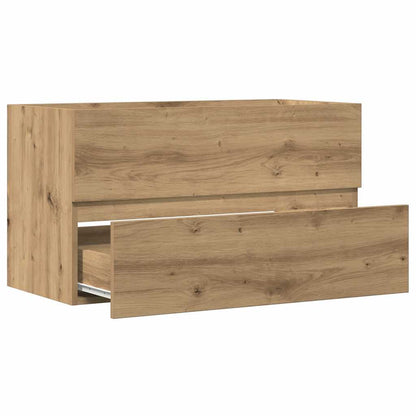 Mobile Pensile Bagno Rovere Artigianale 80X38,5X45Cm Truciolato Artisian Oak