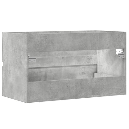 Mobile Lavabo 90X38,5X45 Cm In Legno Multistrato Grigio Cemento